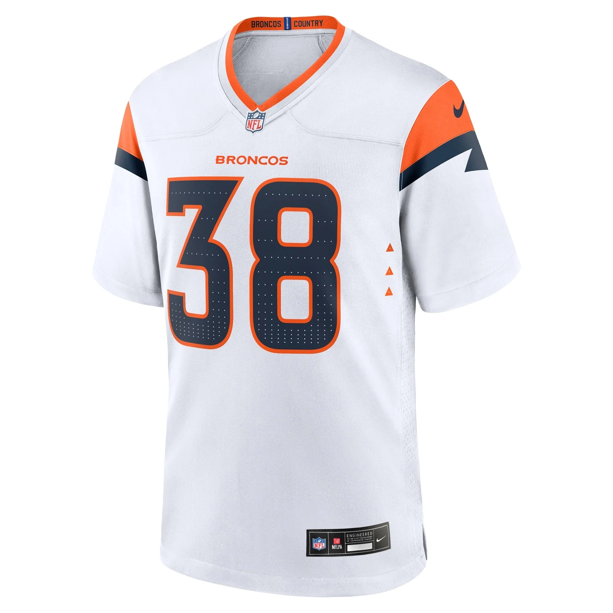 Jaleel McLaughlin Denver Broncos Nike Game Jersey -  White