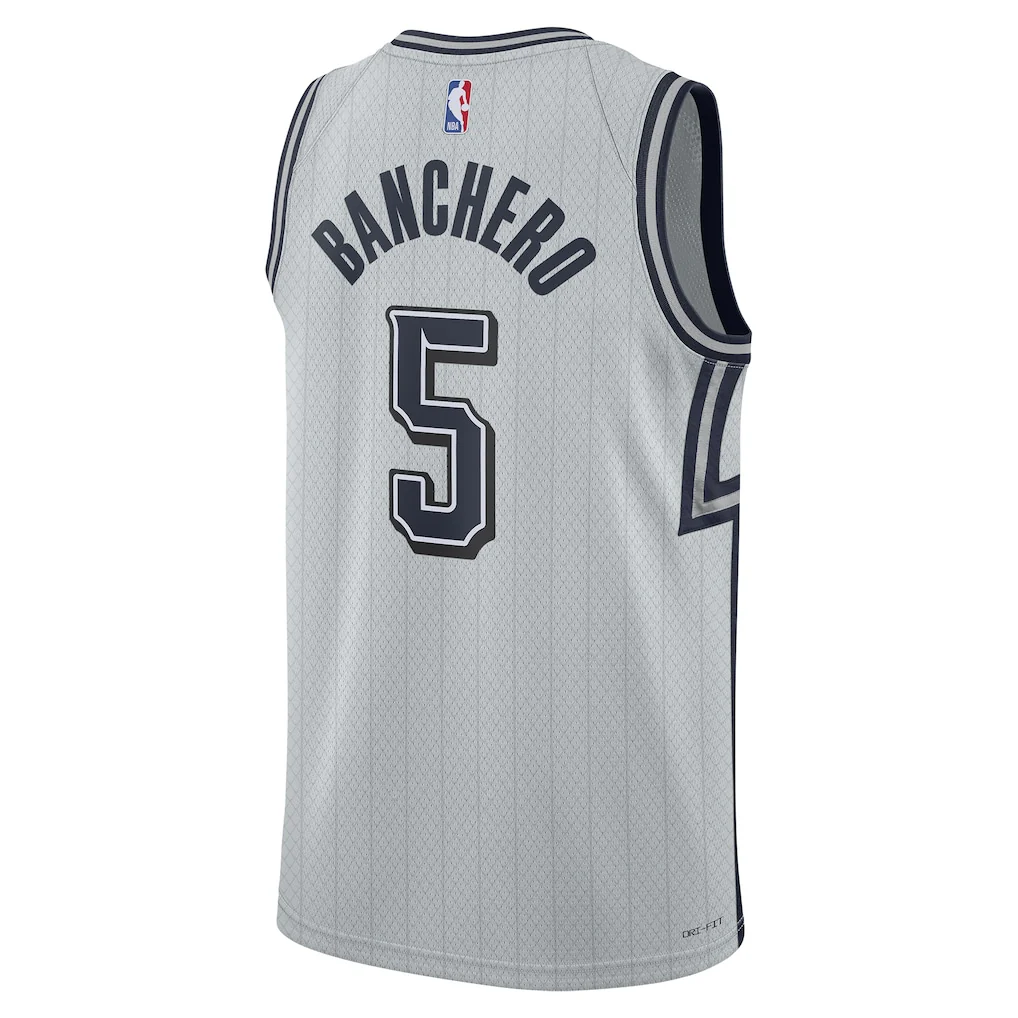 Unisex Orlando Magic Paolo Banchero Silver 2024/25 Swingman Jersey - City Edition