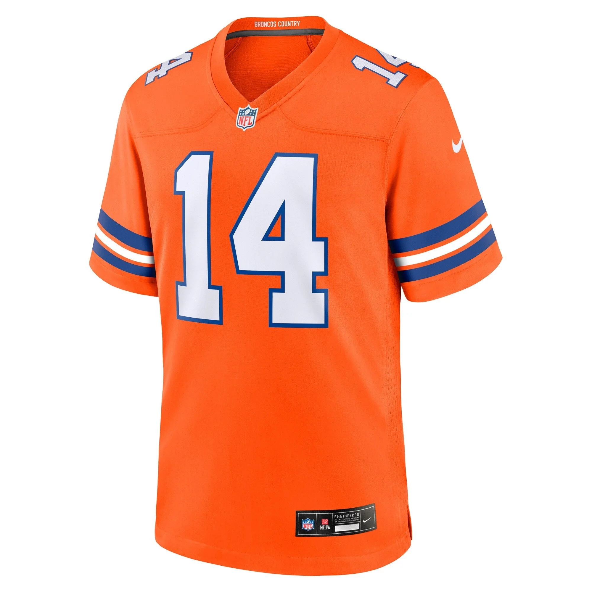 Courtland Sutton Denver Broncos Nike Mile High Collection 1977 Throwback   Game Jersey - Orange