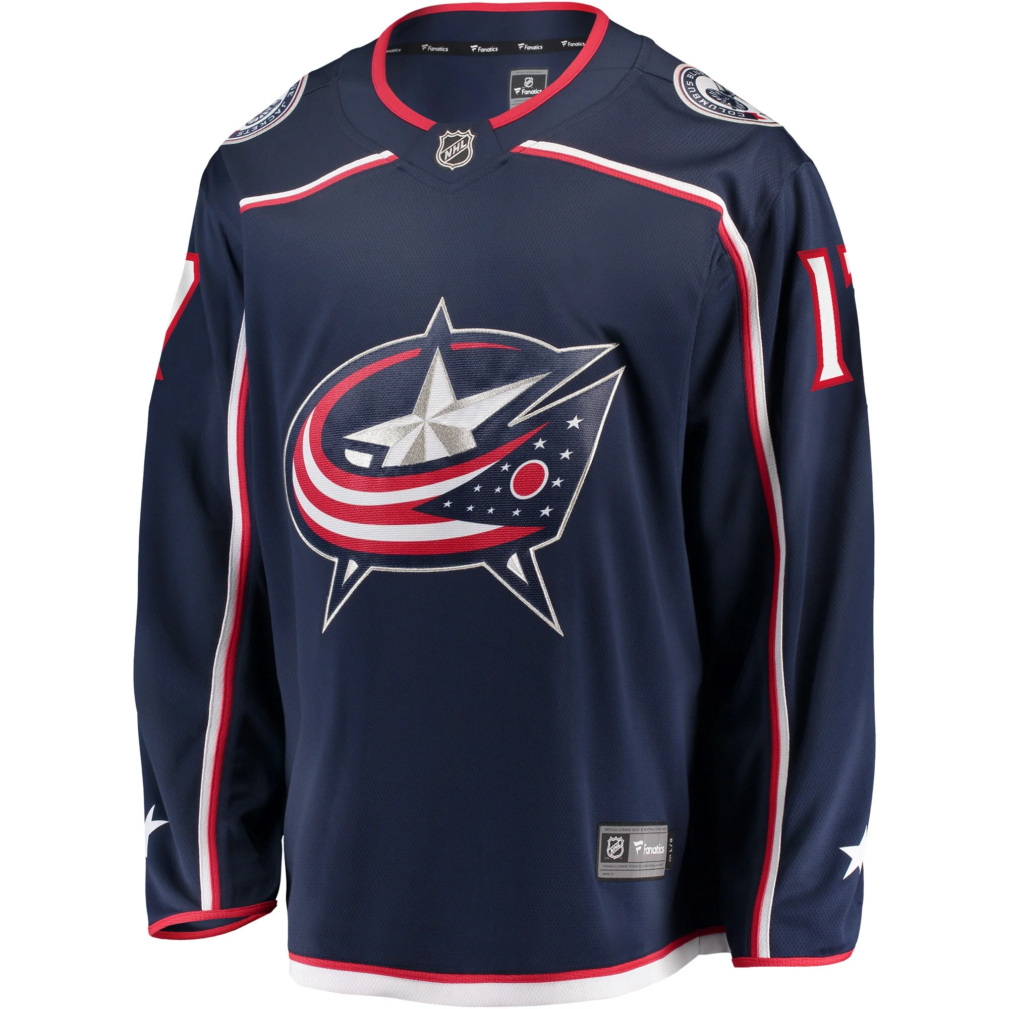 Justin Danforth Columbus Blue Jackets   Home Breakaway  Jersey - Navy