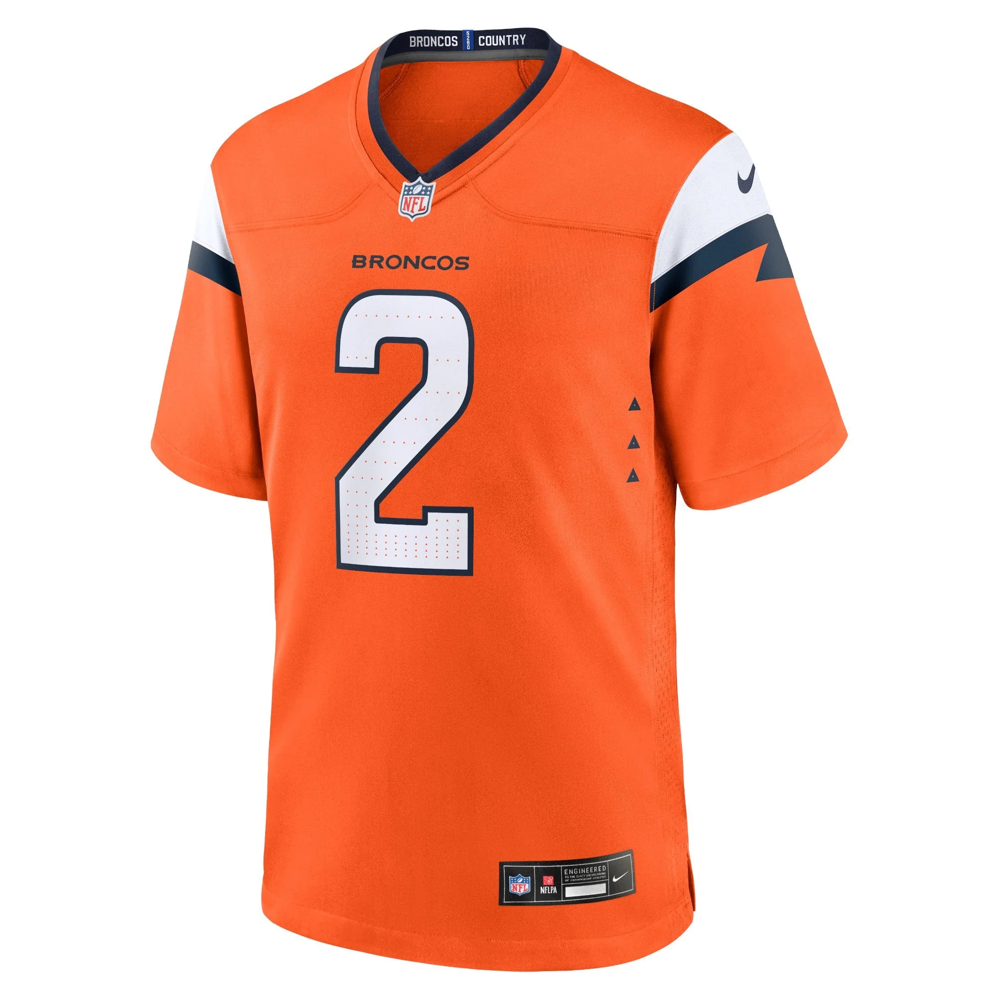 Patrick Surtain II Denver Broncos Nike Mile High Collection Game Jersey - Orange