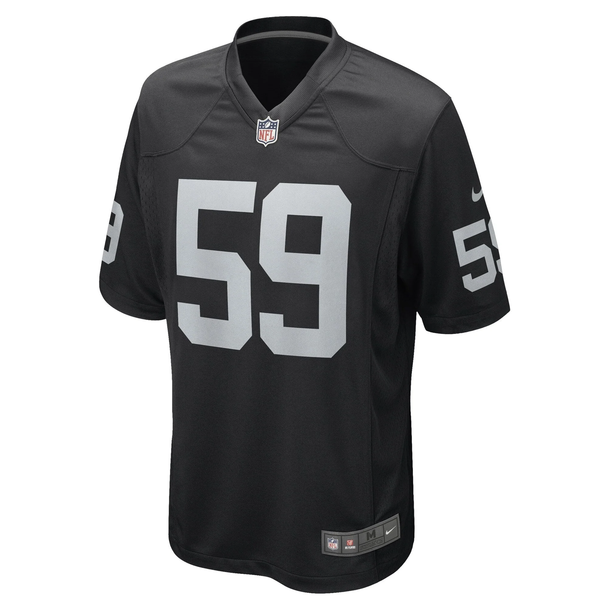 Luke Masterson Las Vegas Raiders Nike Game   Jersey - Black