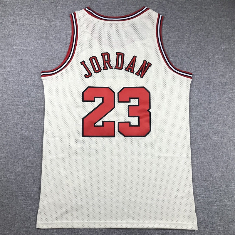 Michael Jordan Chicago Bulls 23 White Jersey