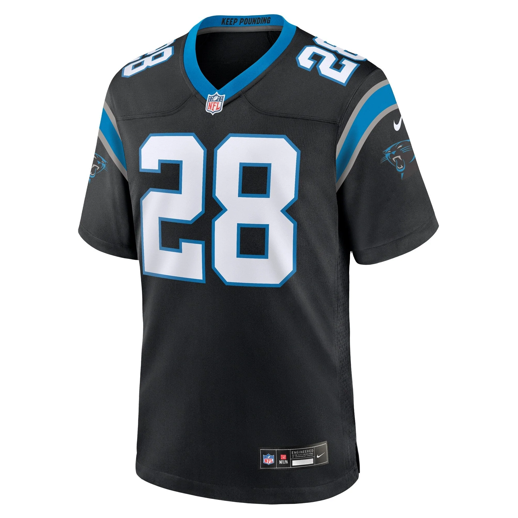 Tarik Cohen Carolina Panthers Nike  Game Jersey -  Black