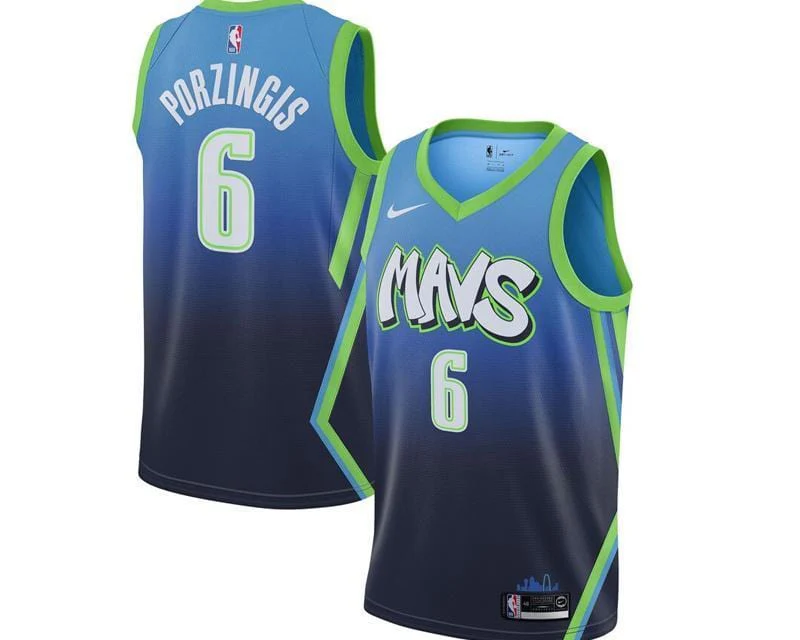 Kristaps Porzingis Dallas Mavericks City Edition Jersey