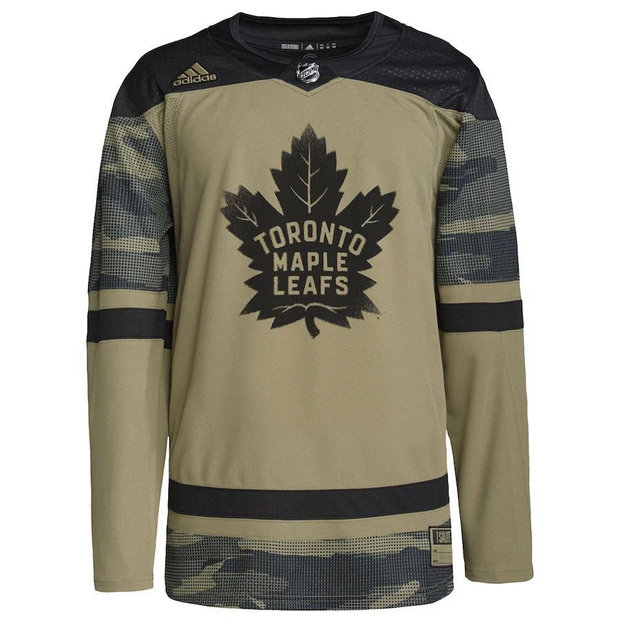 Toronto Maple Leafs   Logo Military Appreciation Team   Practice Jersey - Camo