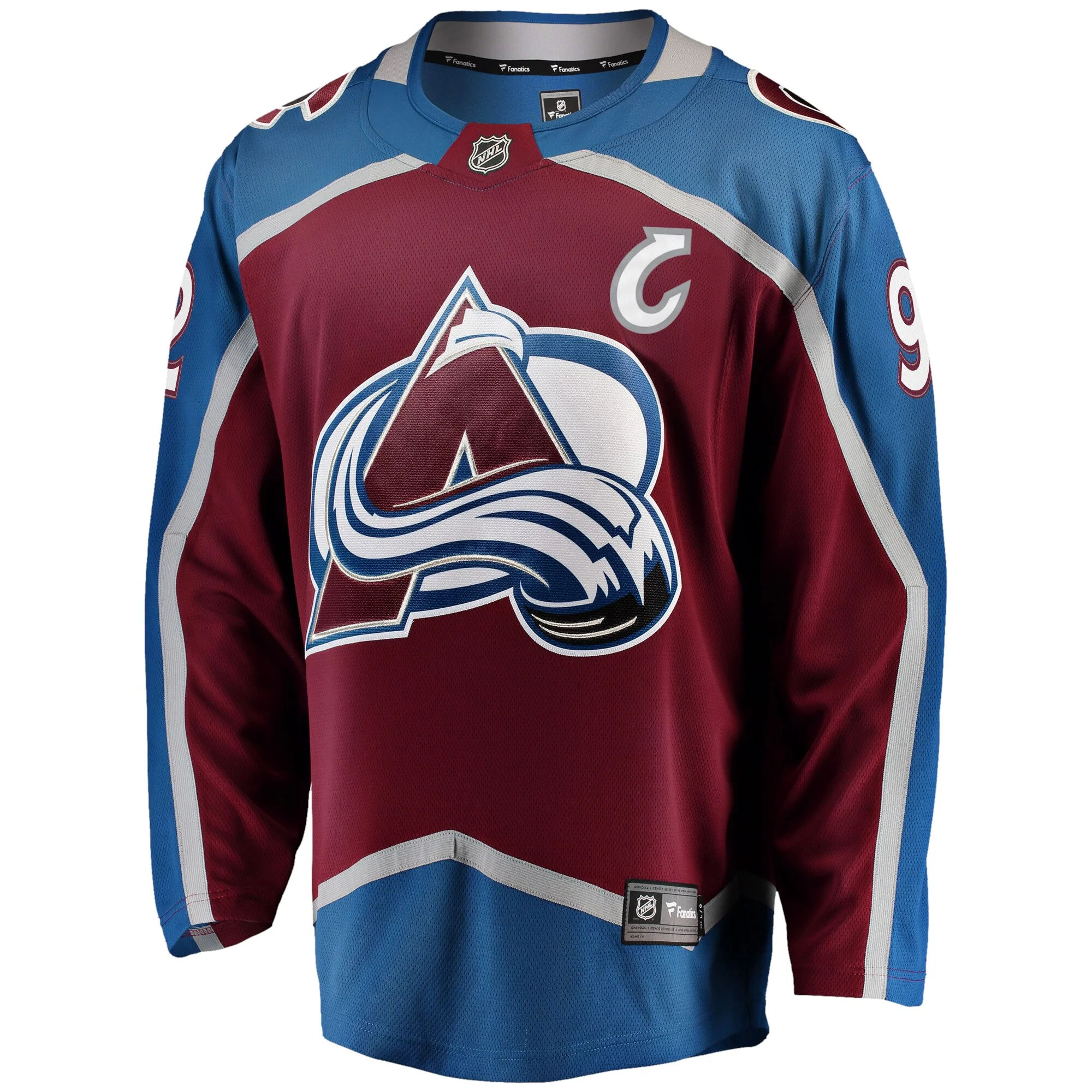 Gabriel Landeskog Colorado Avalanche   Captain Patch Home Breakaway Jersey - Burgundy