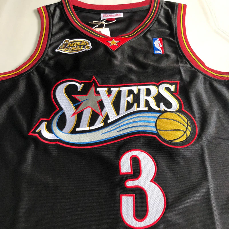 Allen Iverson Philadelphia 76ers 3 Black MN