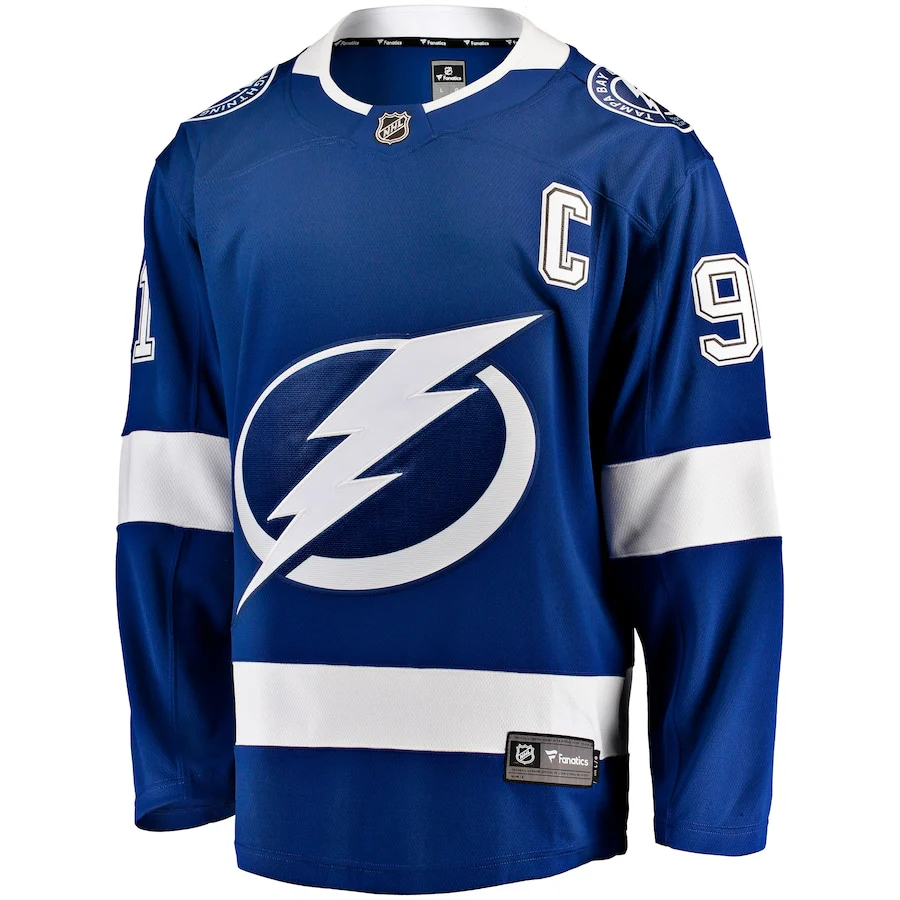Men's Tampa Bay Lightning Steven Stamkos Fanatics Blue Home Breakaway Jersey