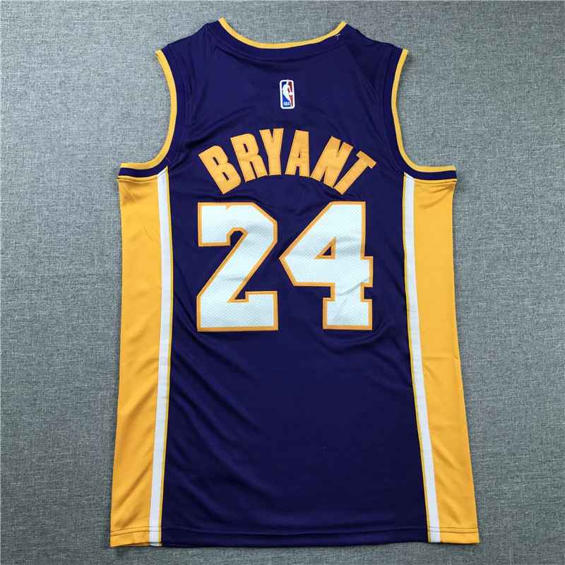 Los Angeles Lakers #24 Kobe Bryant Retired Purple Jersey