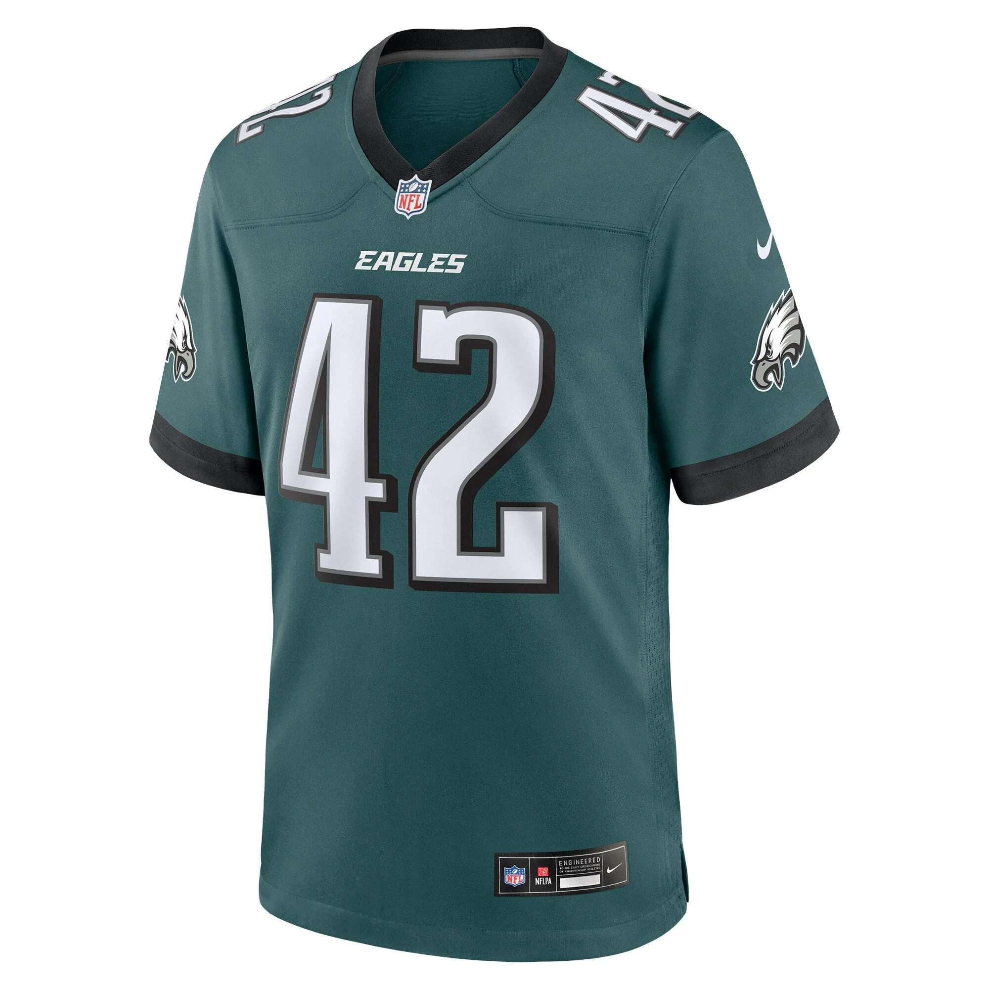 Oren Burks Philadelphia Eagles Nike  Game Jersey - Midnight Green