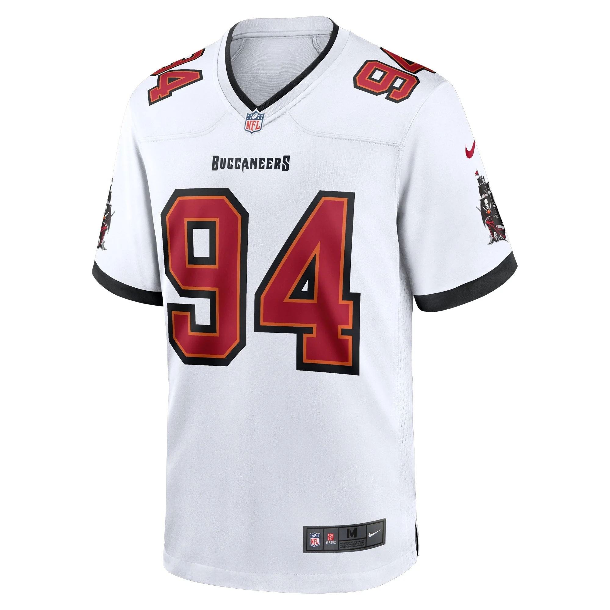 Calijah Kancey Tampa Bay Buccaneers Nike  Game Jersey -  White