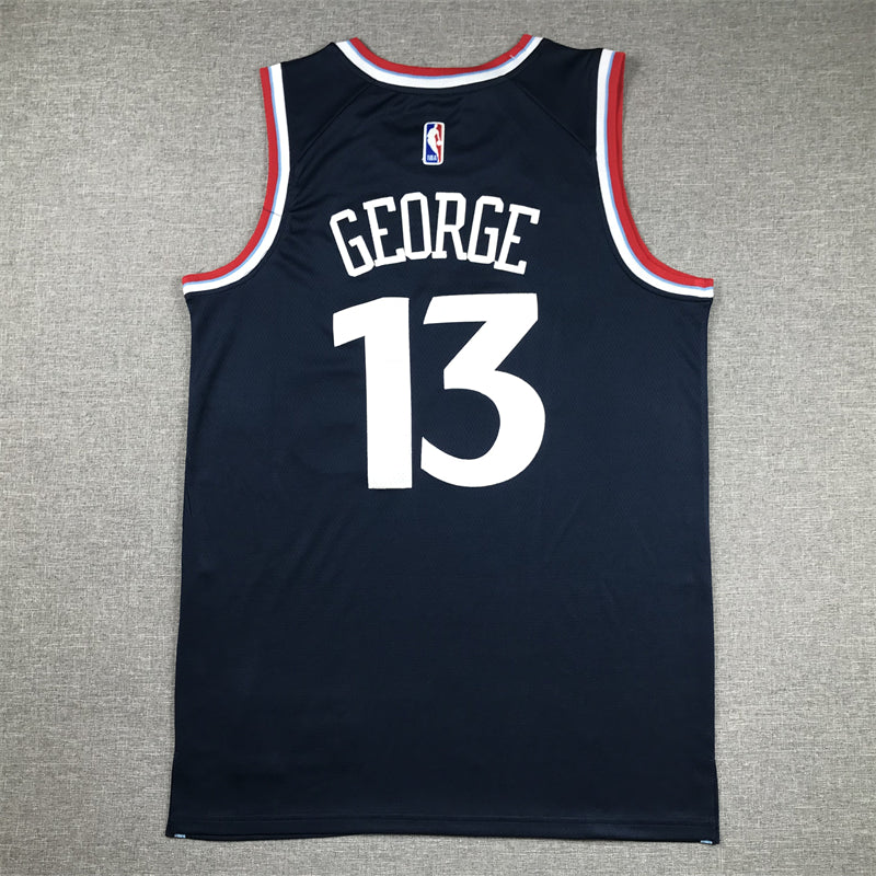 Men's LA Clippers Paul George #13 Navy Swingman Jersey