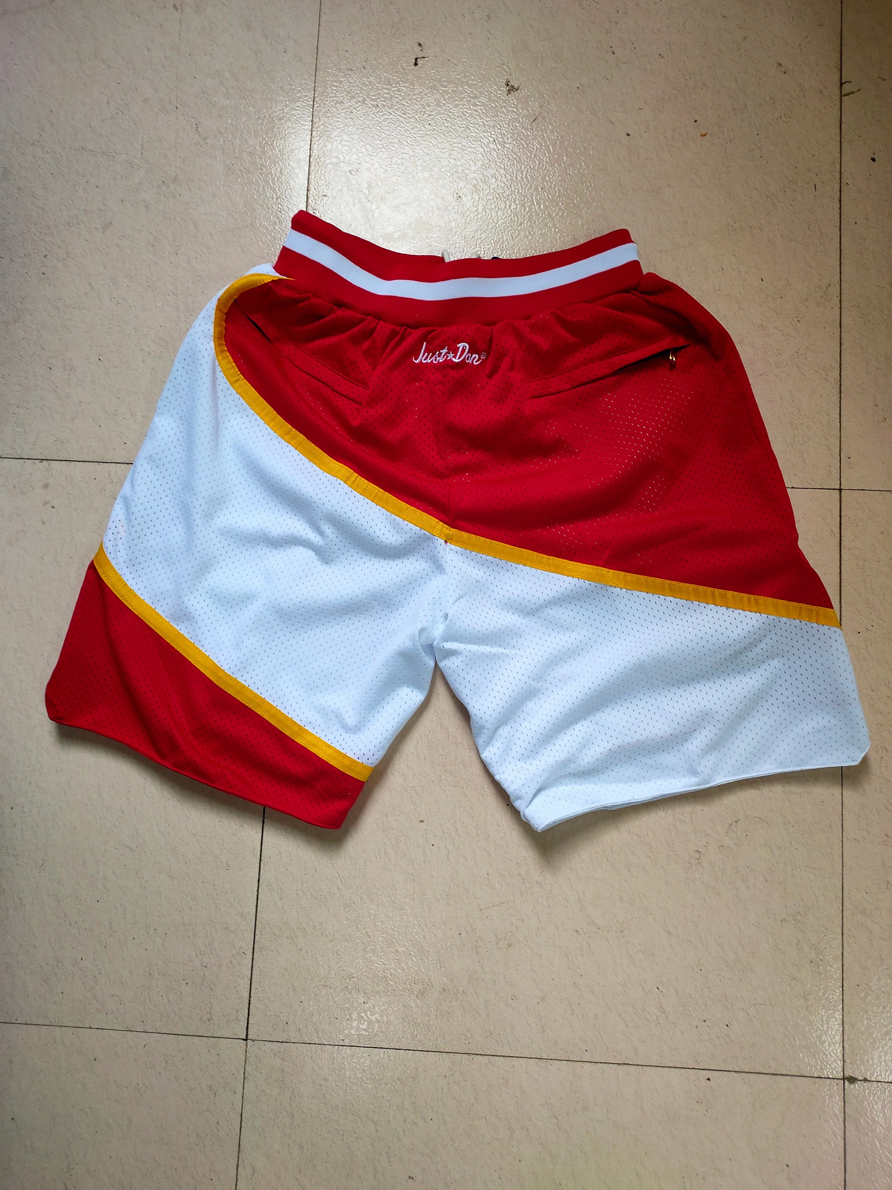 Atlanta Hawks Red Juston Retro Pocket Shorts