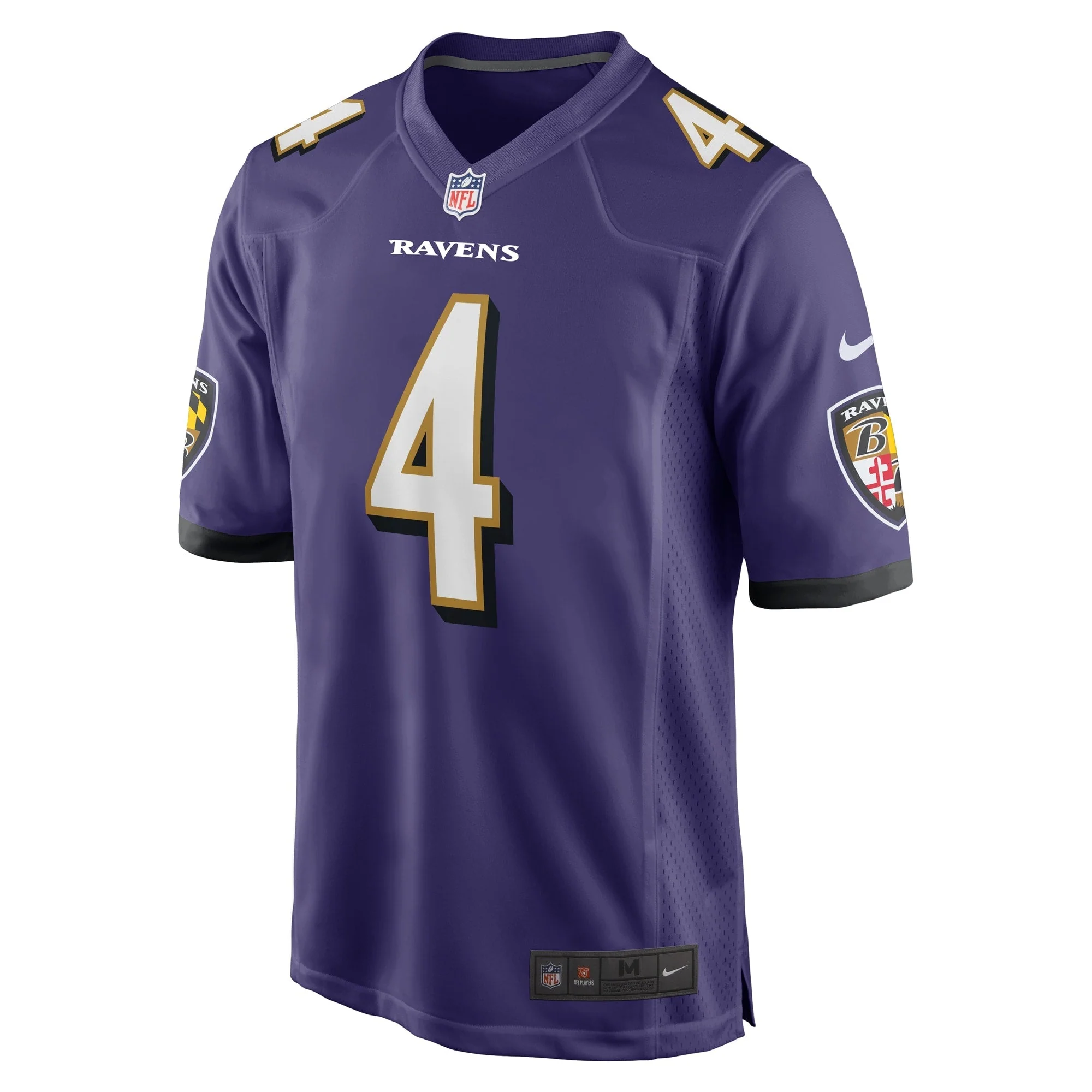 Zay Flowers Baltimore Ravens Nike 2023 NFL active First Round Pick Game Jersey - Purple