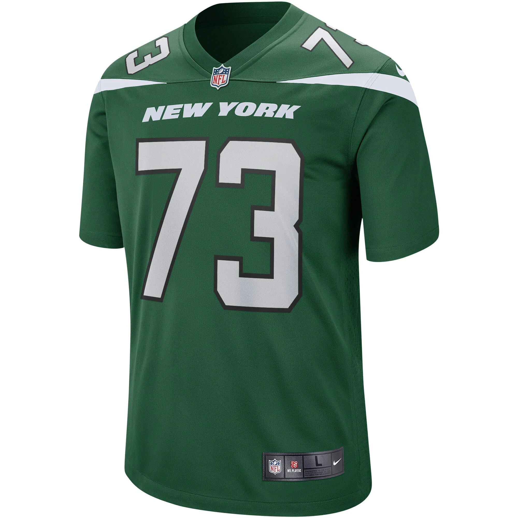 Joe Klecko New York Jets Nike Game Retired   Jersey - Gotham Green