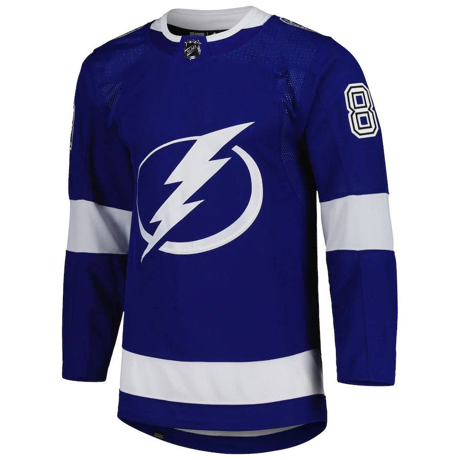Men's Tampa Bay Lightning Andrei Vasilevskiy adidas Blue Primegreen Authentic Player Jersey