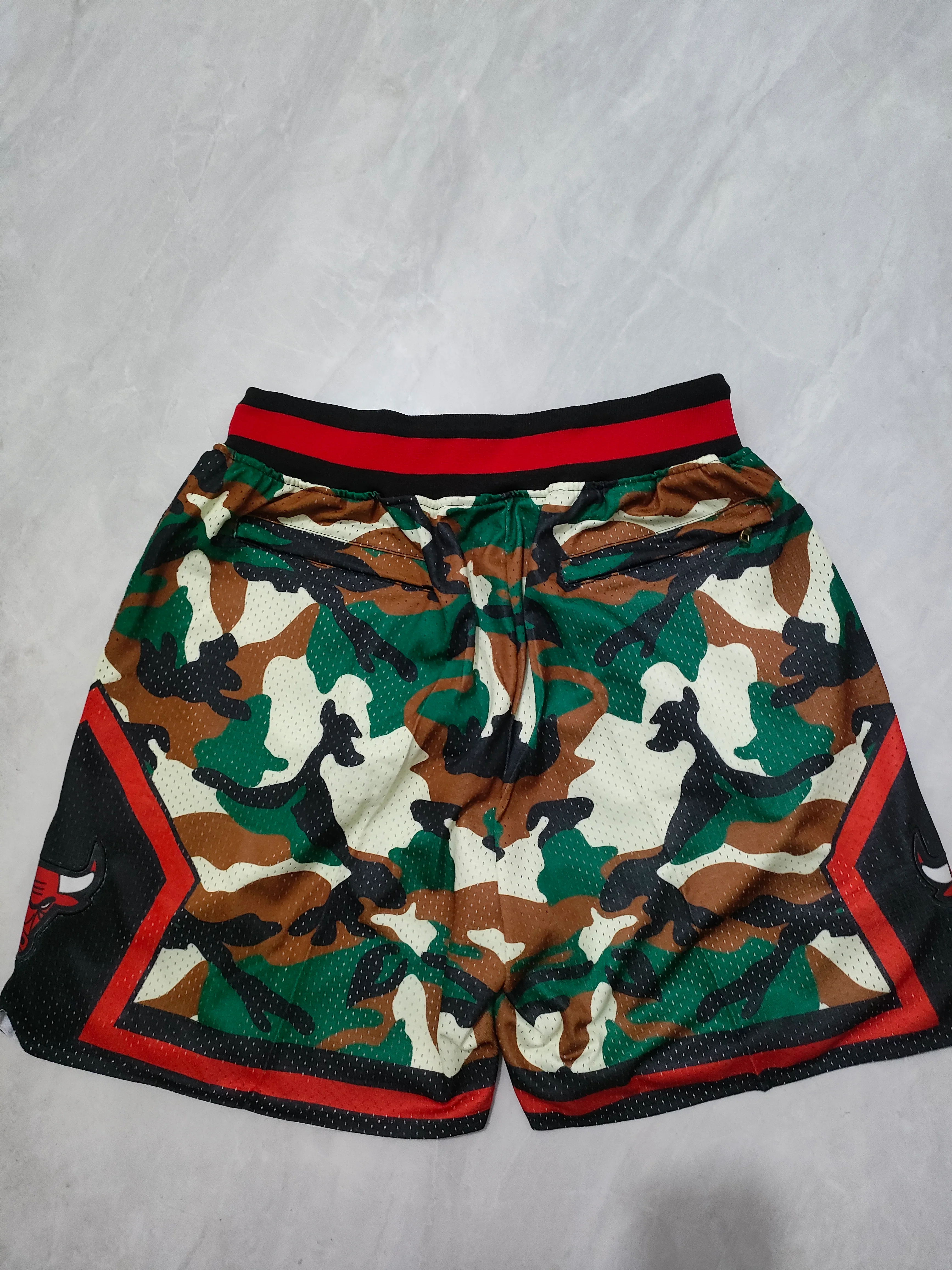 JUST DON Chicago Bulls Camouflage Pocket Shorts