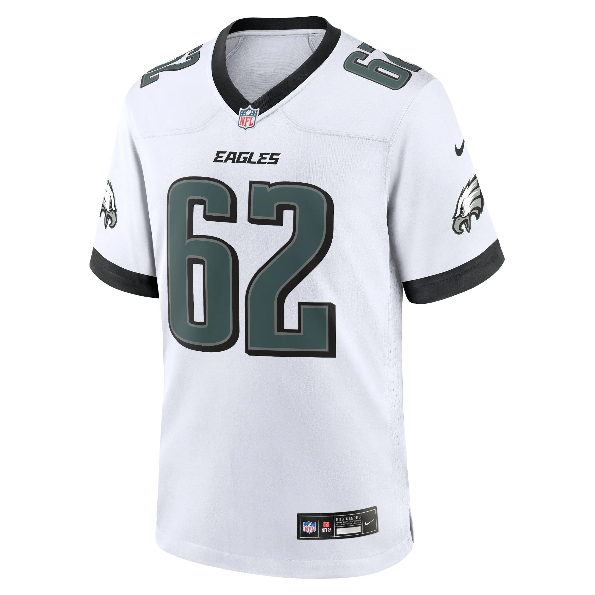 Jason Kelce Philadelphia Eagles Nike White Game Jersey - White