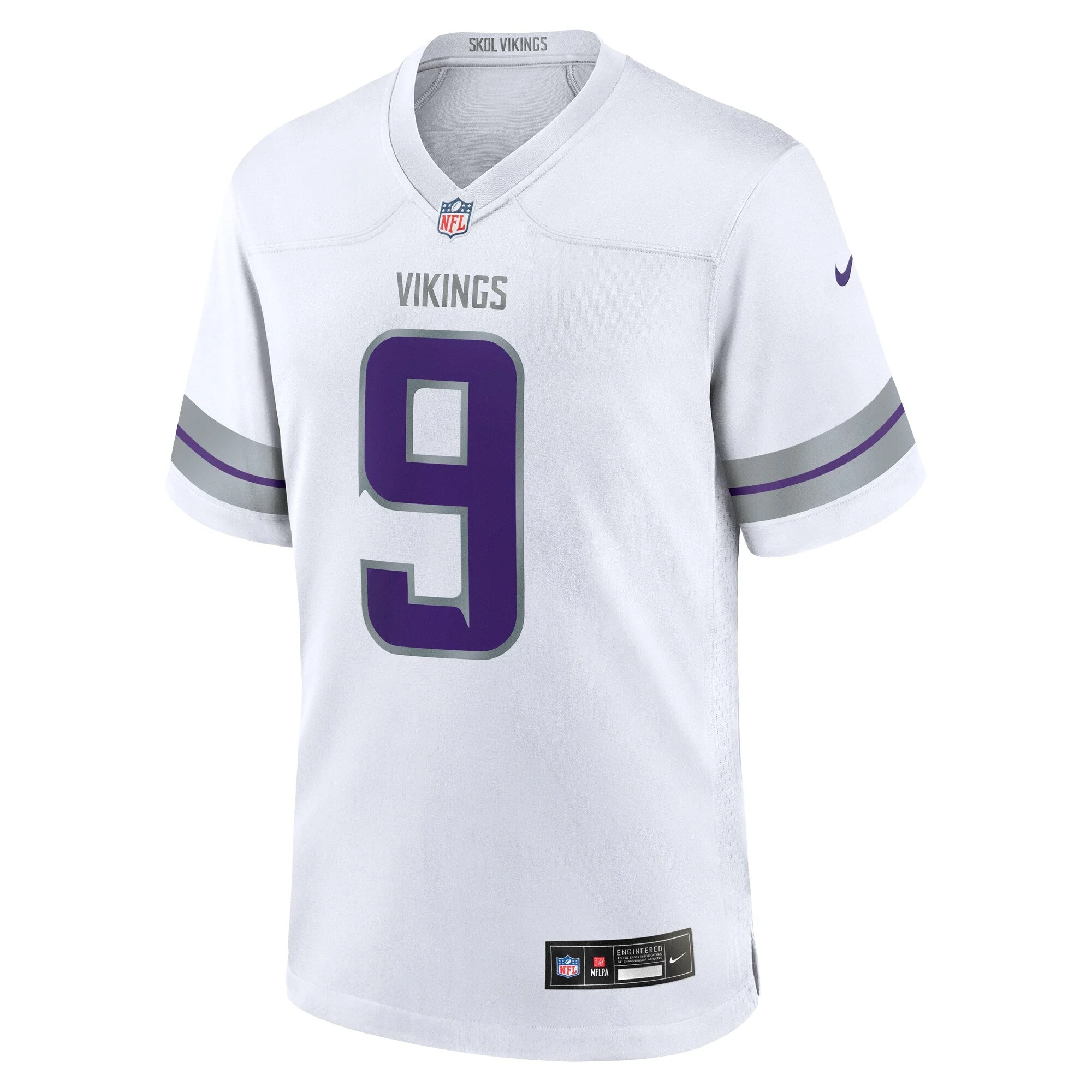 J.J. McCarthy Minnesota Vikings Nike Alternate Game   Jersey - White