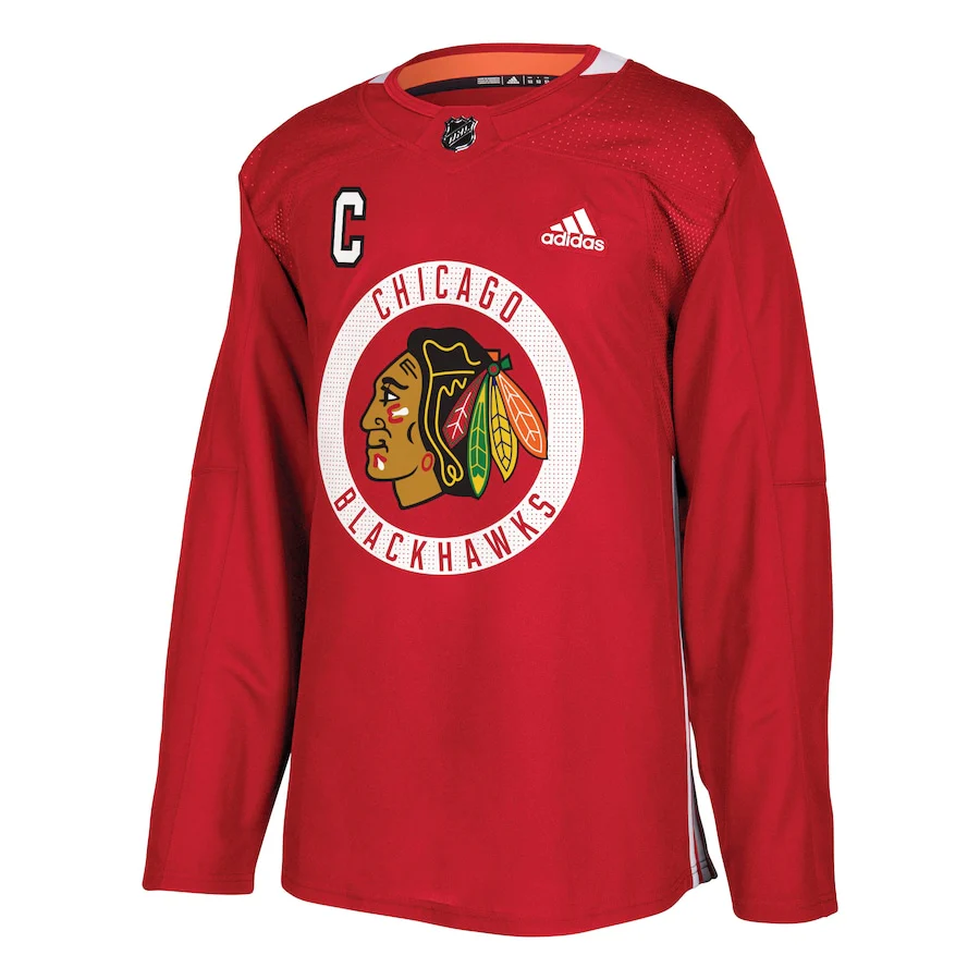 Jonathan Toews Chicago Blackhawks   Practice  Jersey - Red
