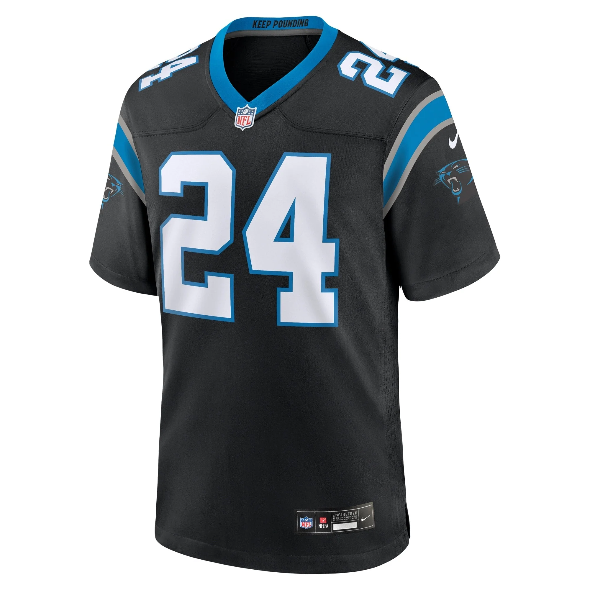Jonathon Brooks Carolina Panthers Nike 2024 NFL active Game Jersey - Black
