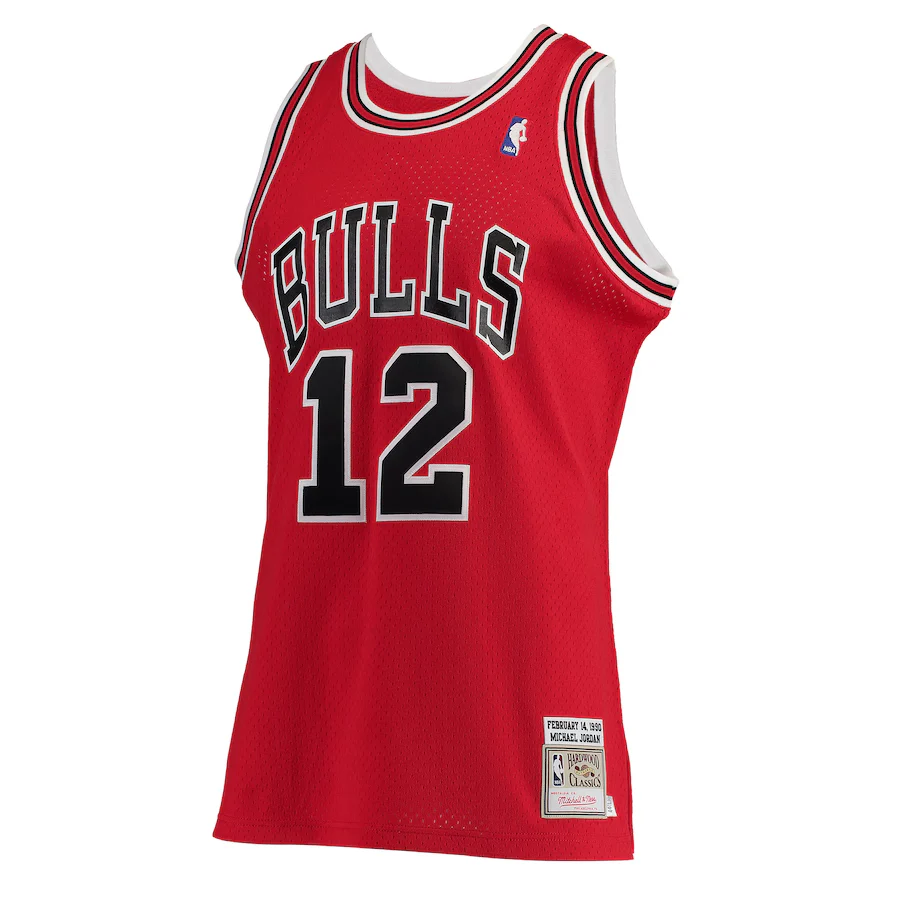 Michael Jordan Chicago Bulls Red #12 Jersey