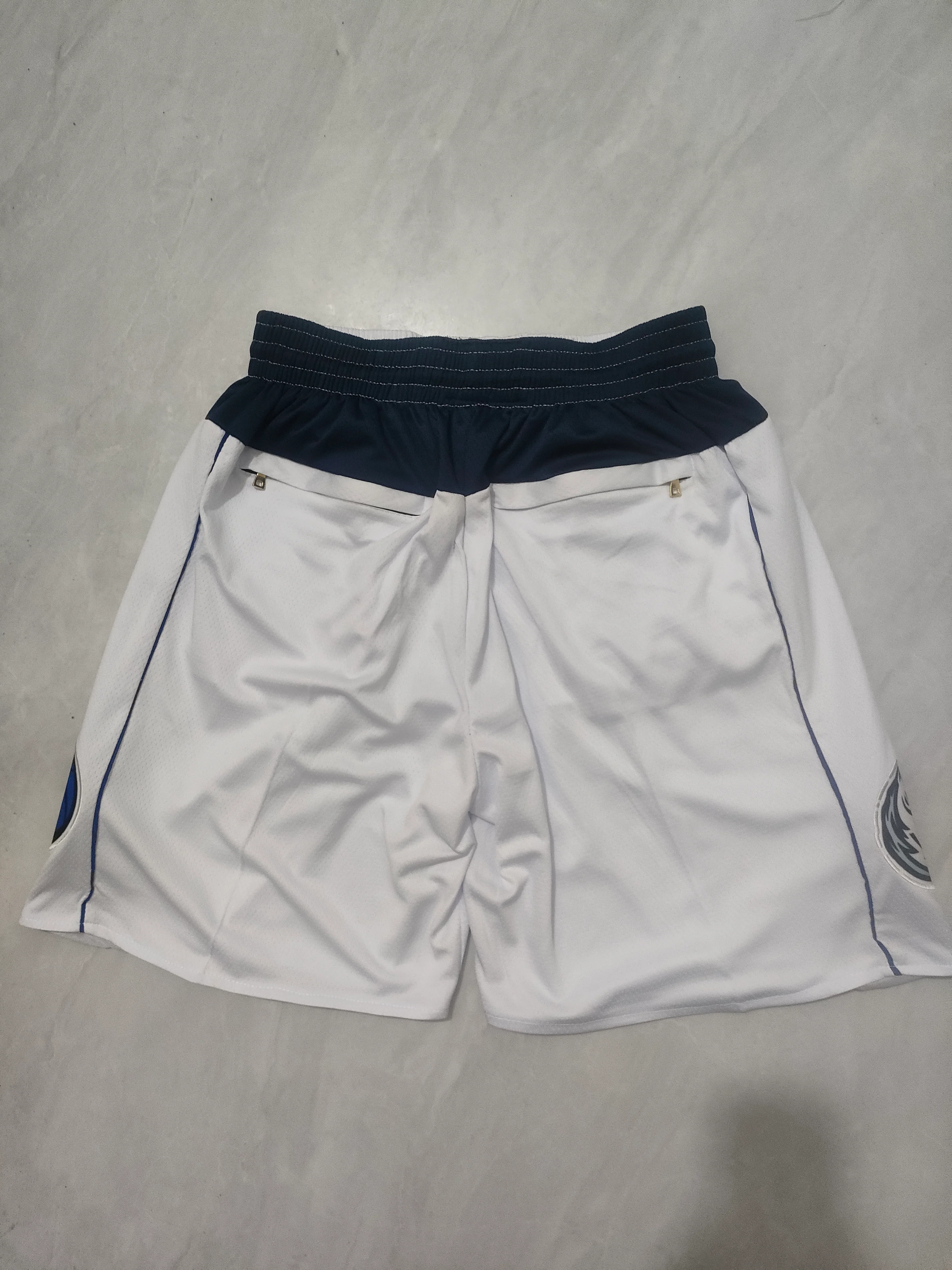 JUST DON Dallas Mavericks White Pocket Shorts