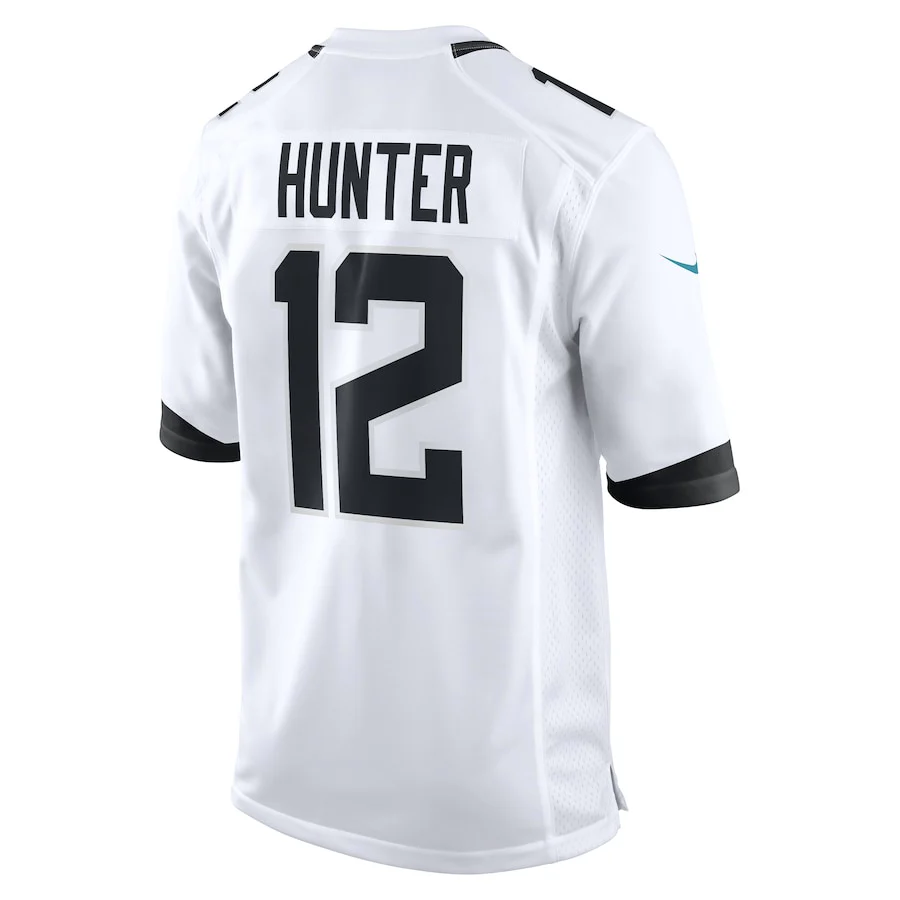 Jacksonville Jaguars Travis Hunter Nike White 2025 NFL active First Round Pick Game Player Jersey
