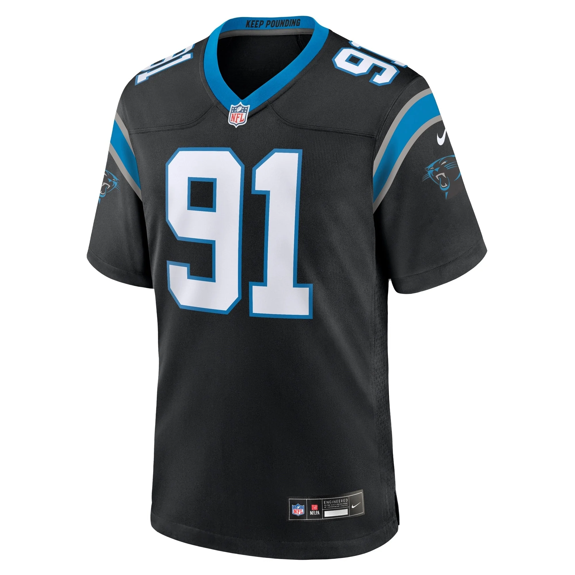 Nick Thurman Carolina Panthers Nike Team Game Jersey -  Black
