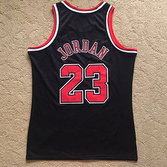 Michael Jordan Chicago Bulls 23 Black Thorwback Jersey
