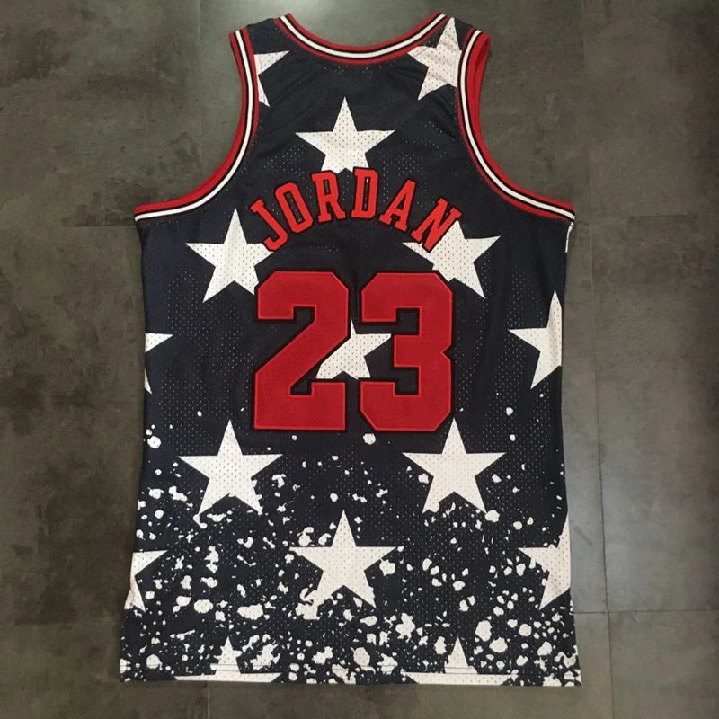 Michael Jordan Chicago Bulls 23 Black Thorwback Jersey