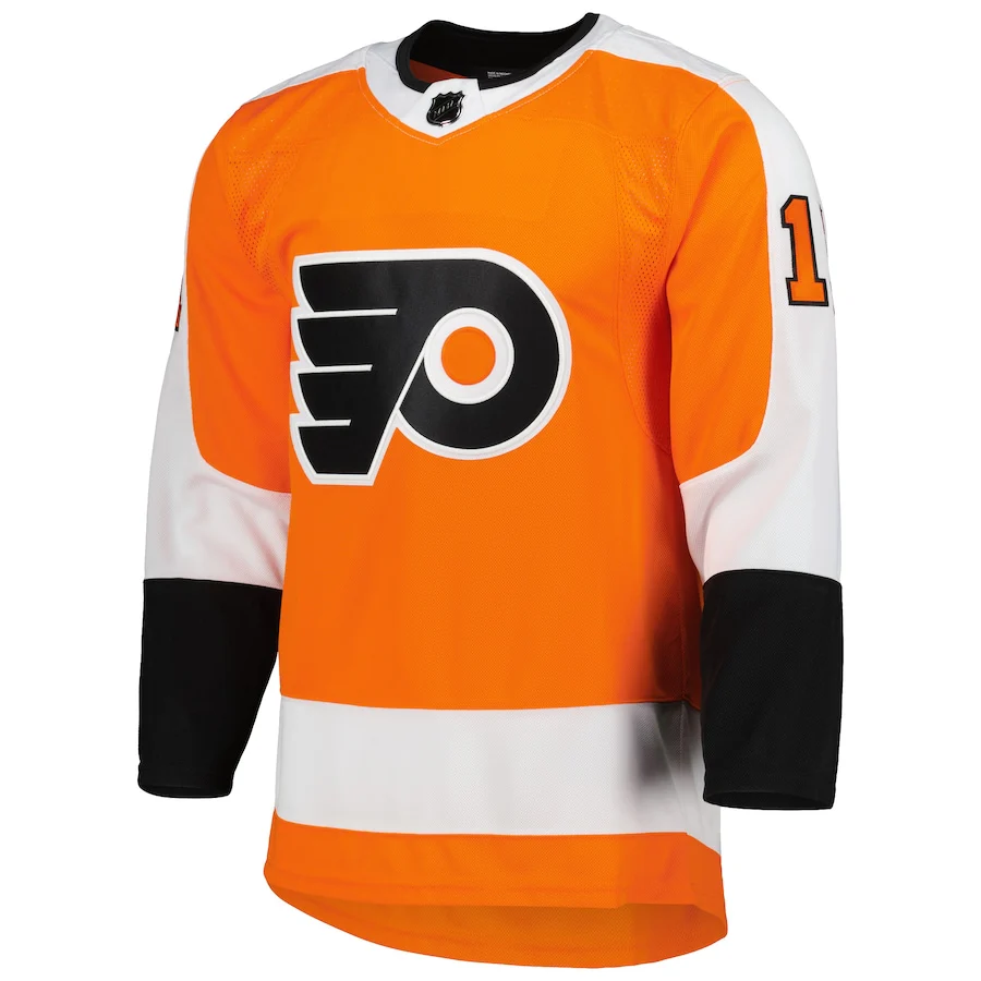 Men's Philadelphia Flyers Travis Konecny adidas Orange Home Primegreen Authentic Player Jersey