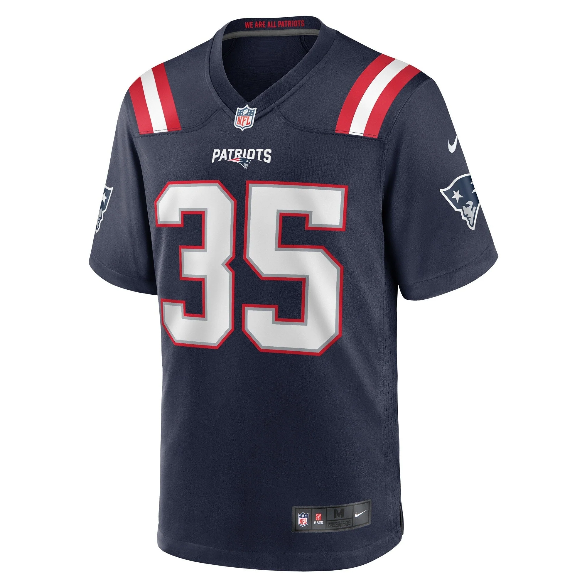 Pierre Strong Jr. New England Patriots Nike Game   Jersey - Navy