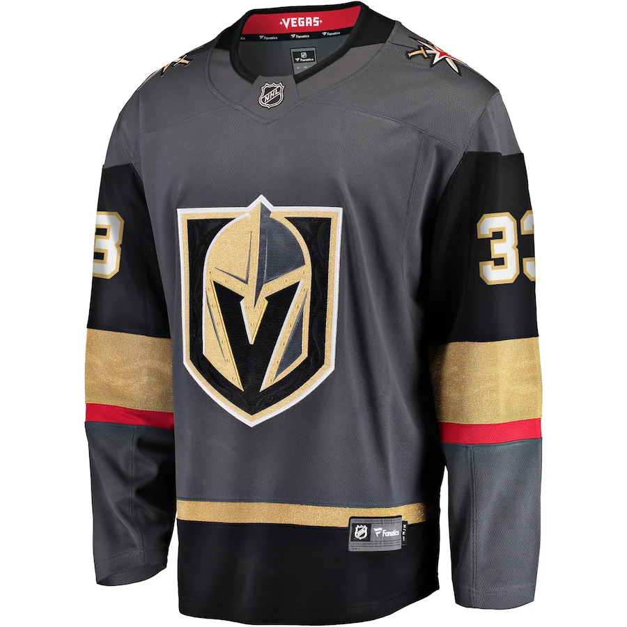 Men's Vegas Golden Knights Adin Hill Fanatics Gray Alternate Breakaway Jersey