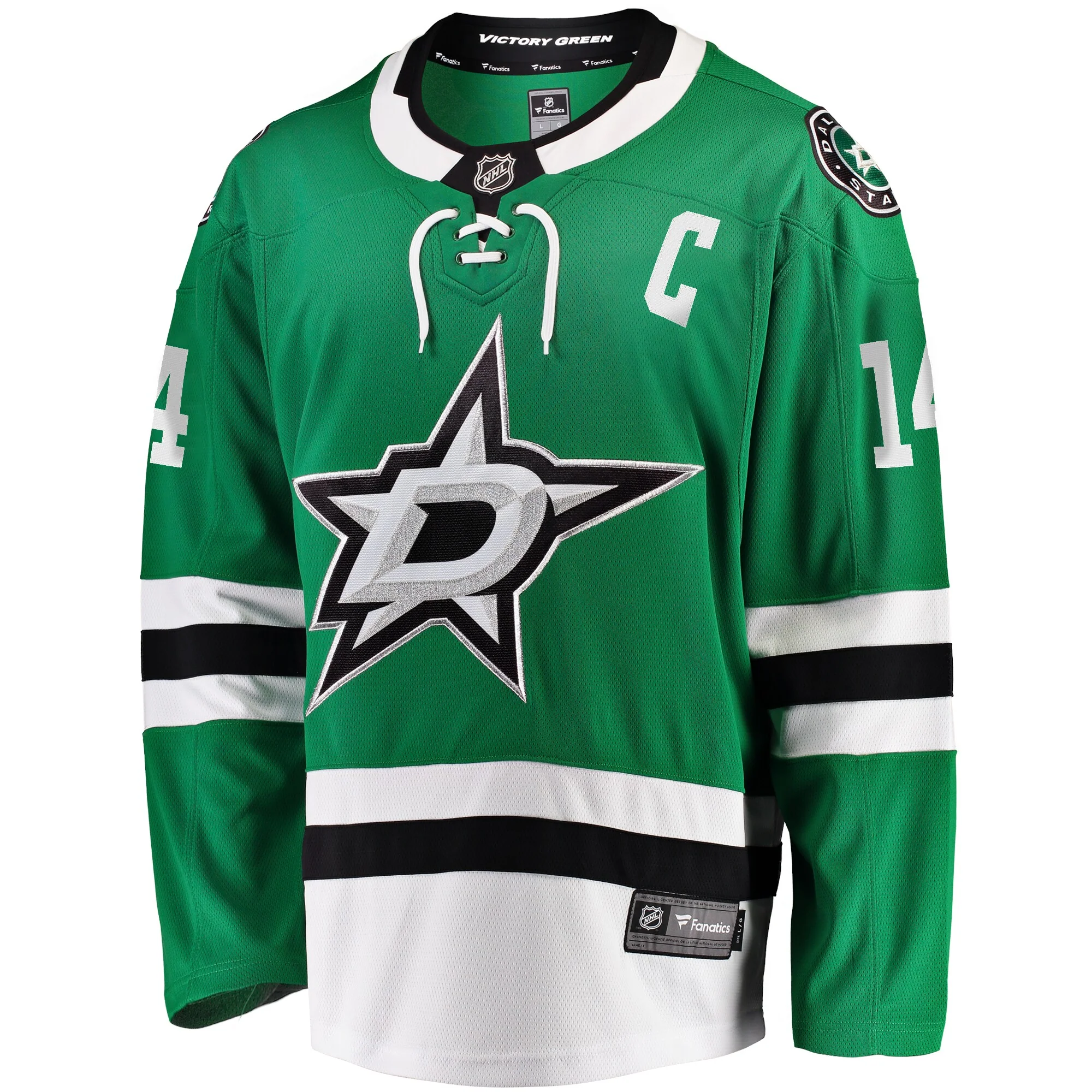 Jamie Benn Dallas Stars   Captain Patch Home Breakaway Jersey - Kelly Green