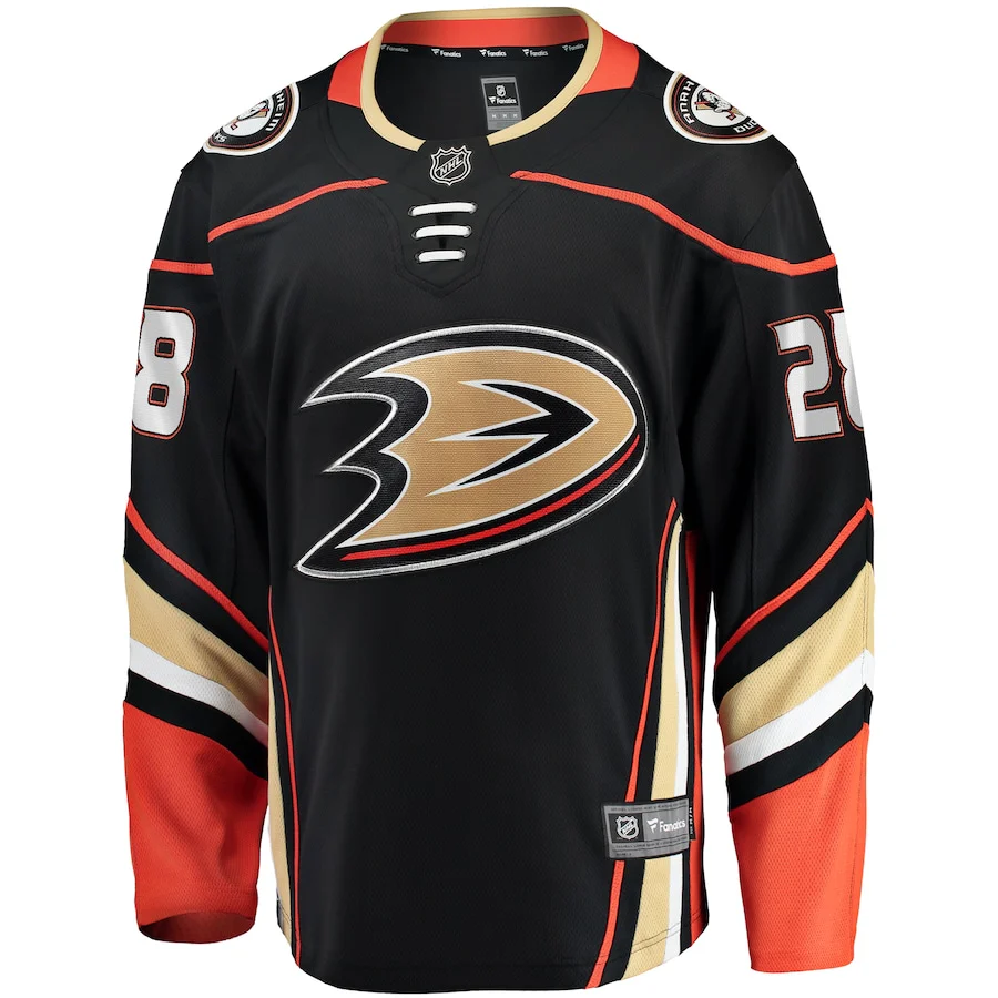 Gustav Lindstrom Anaheim Ducks   Home Premier Breakaway  Jersey - Black