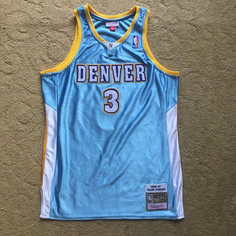 Allen Iverson Denver Nuggets  blue 3 MN