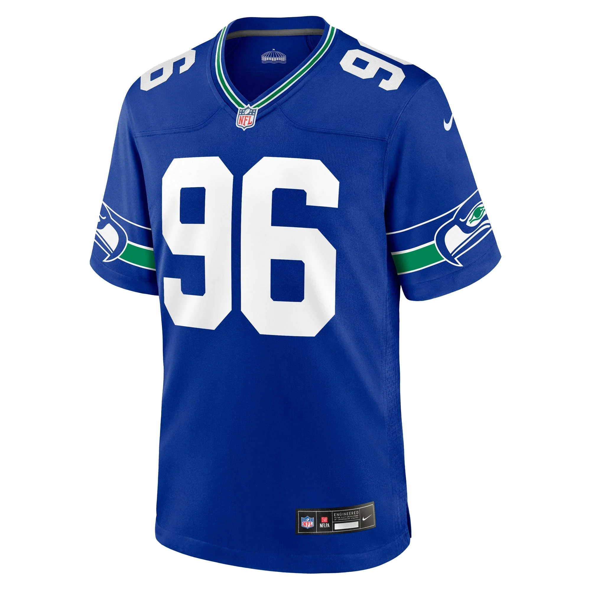 Cortez Kennedy Seattle Seahawks Nike Throwback Retired   Game Jersey - Royal