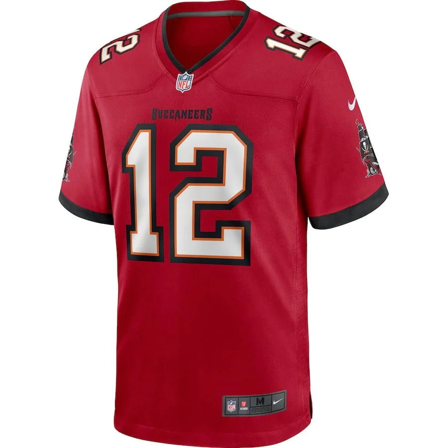 Tom Brady 12 Tampa Bay Buccaneers Game Jersey - Red