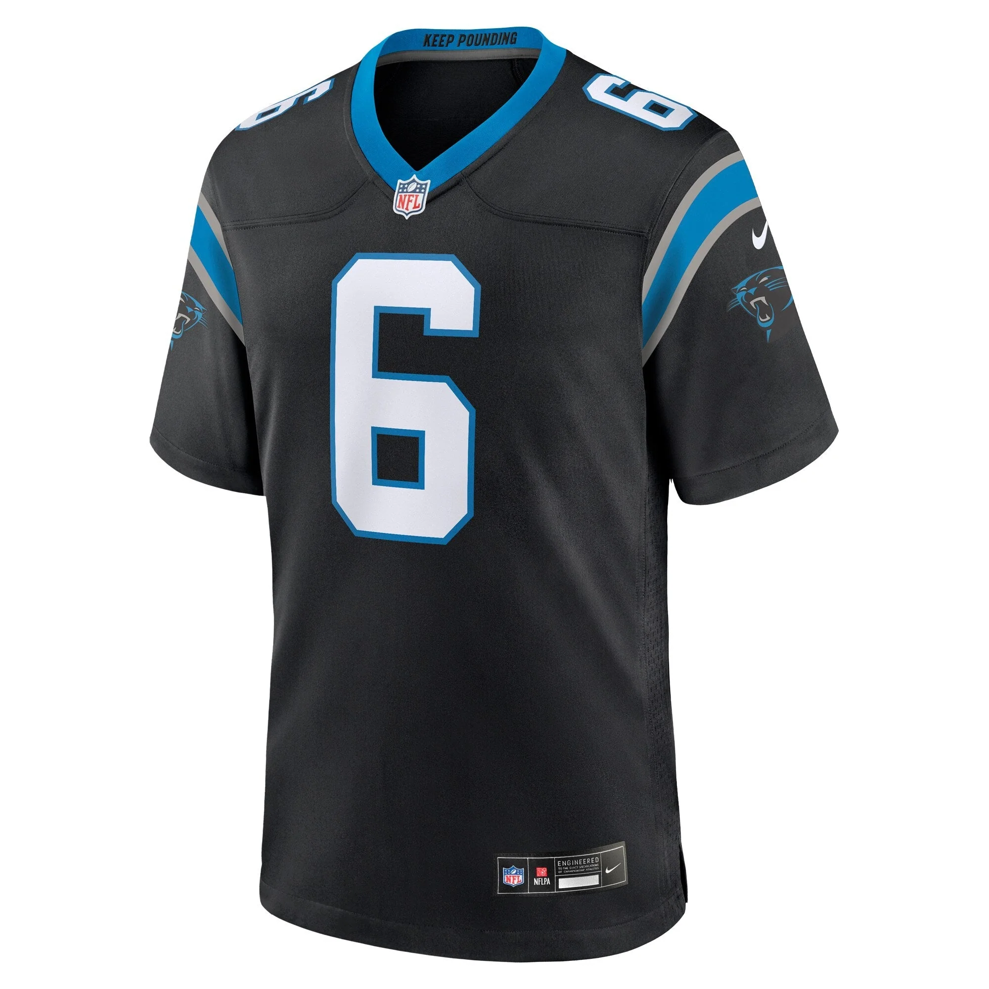 Miles Sanders Carolina Panthers Nike Game   Jersey - Black