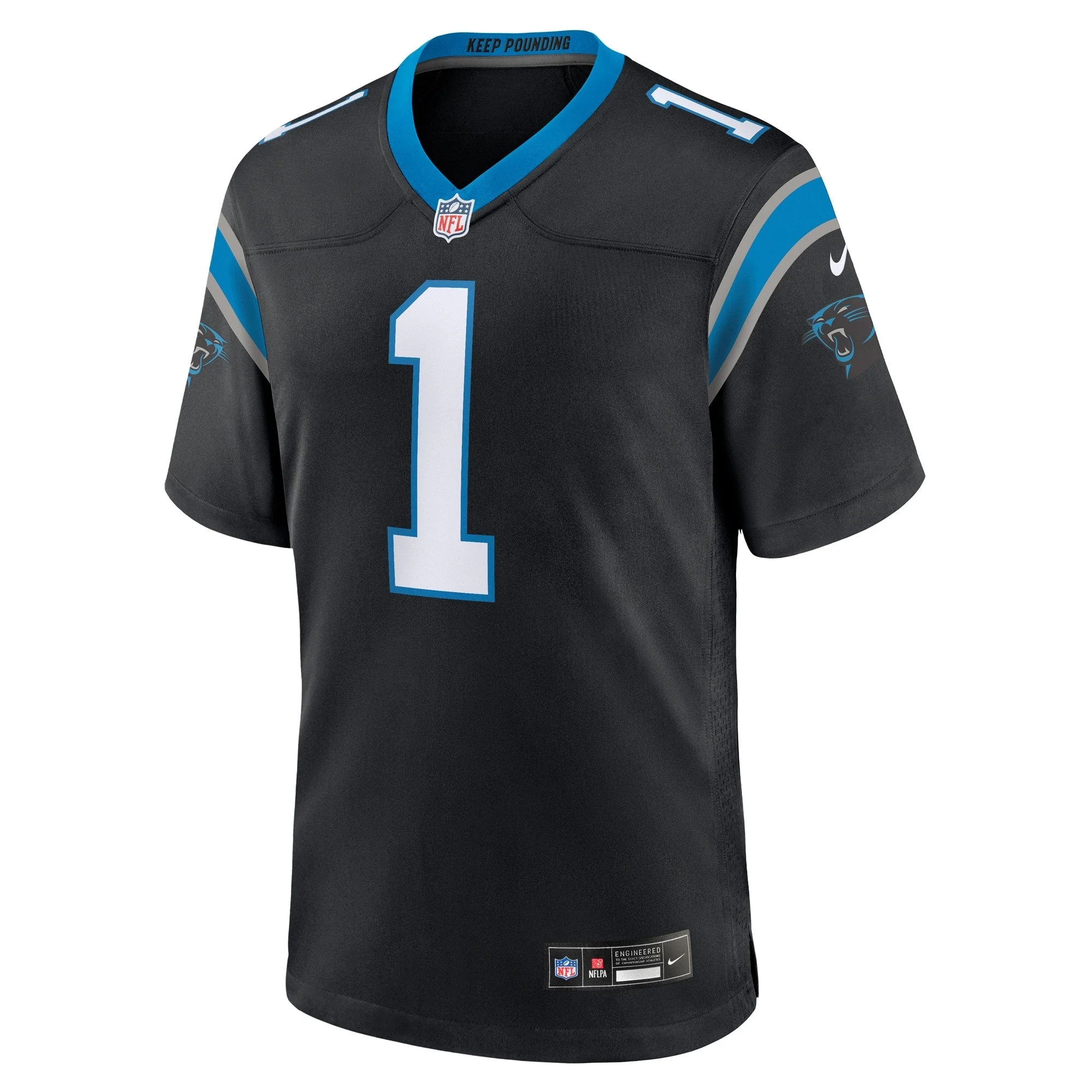 Number 1 Groom Carolina Panthers Nike Game Jersey - Black