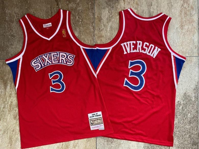 Allen Iverson Philadelphia 76ers Throwback Jersey