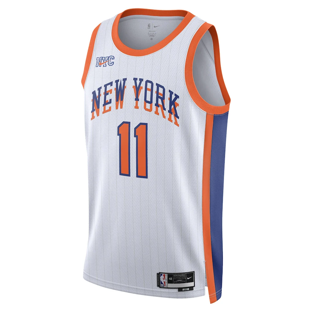 New York Knicks Jalen Brunson 2024/25 Swingman White  Jersey