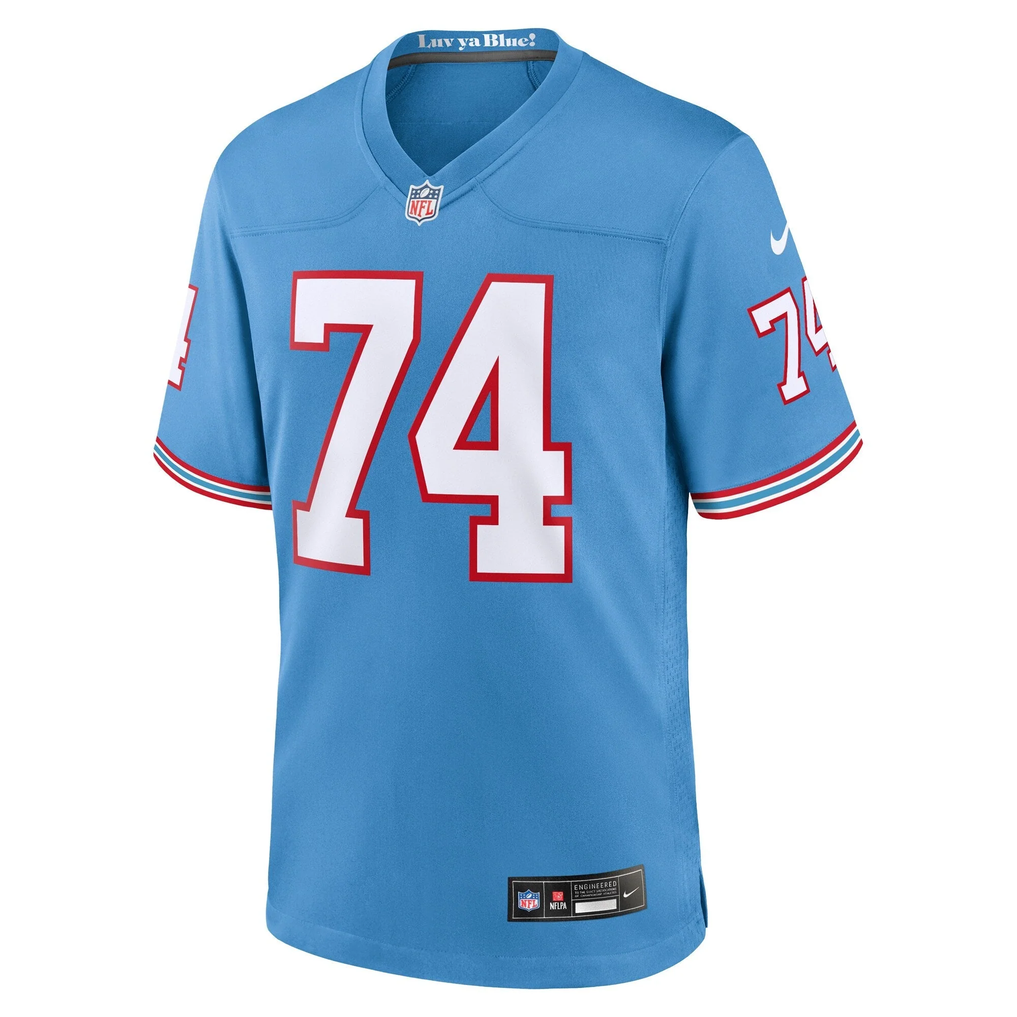 Bruce Matthews Tennessee Titans Nike Oilers Throwback Retired   Game Jersey - Light Blue