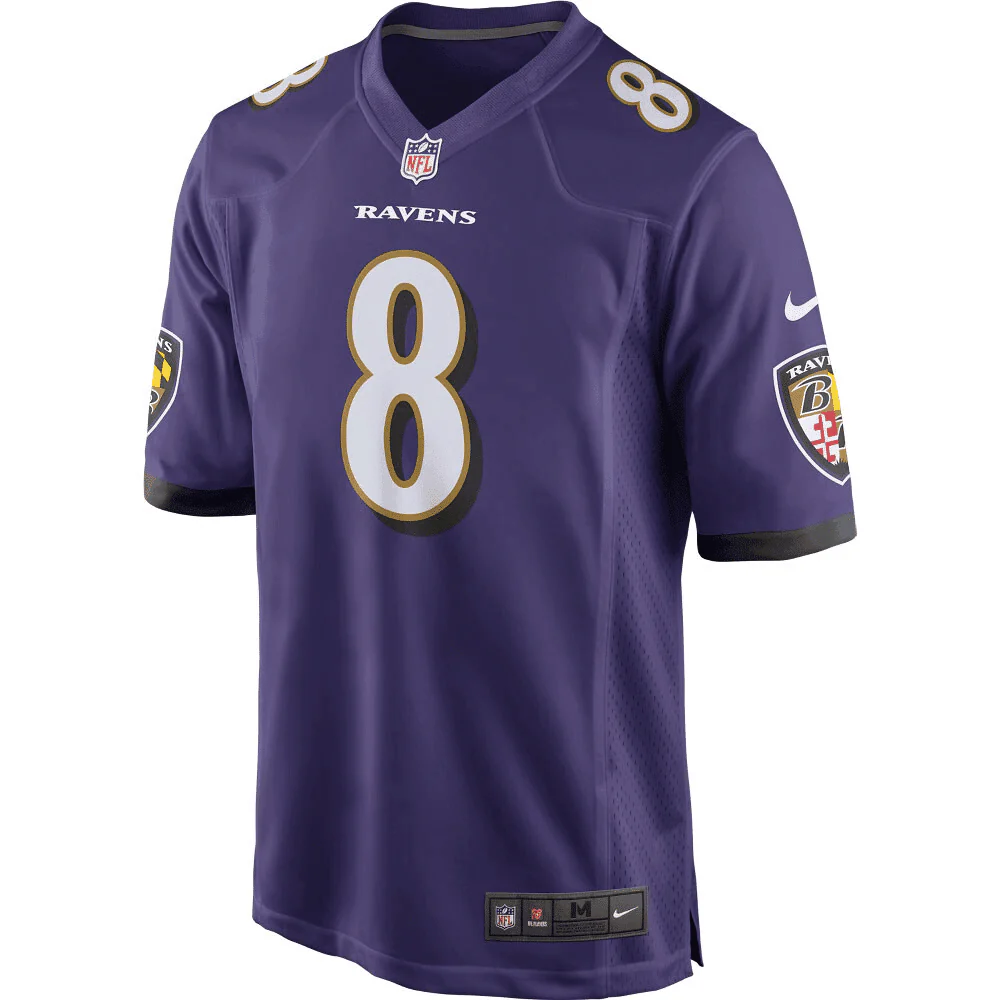 Lamar Jackson Baltimore Ravens Game Player Jersey - Purple Jersey