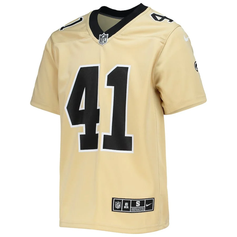 Alvin Kamara New Orleans Saints Youth Inverted Team Game Jersey - Gold