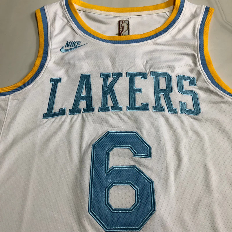 LeBron James Los Angeles Lakers White 6 MN