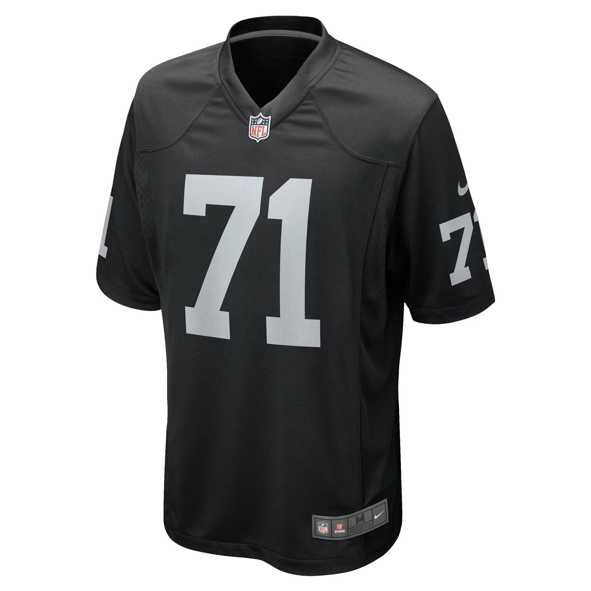 Justin Herron Las Vegas Raiders Nike Team Game Jersey -  Black