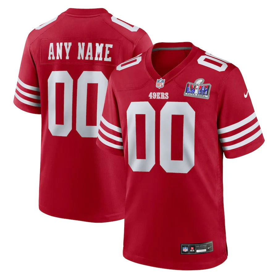 Custom San Francisco 49ers Super Bowl 2024 Jersey